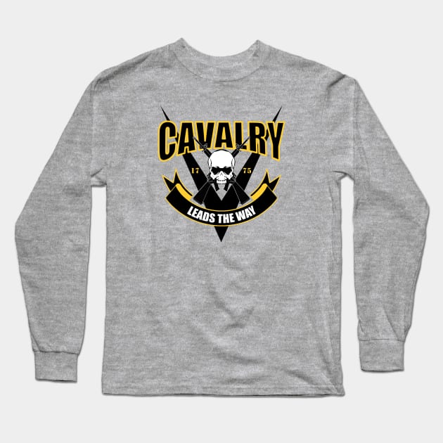 Cavalry Leads The Way Army Long Sleeve T-Shirt by TCP